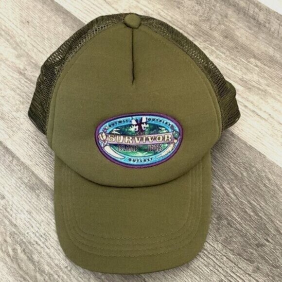 Survivor Snapback Trucker Hat Season 39 Island of the Idols OS Green Crew Swag - Picture 1 of 5